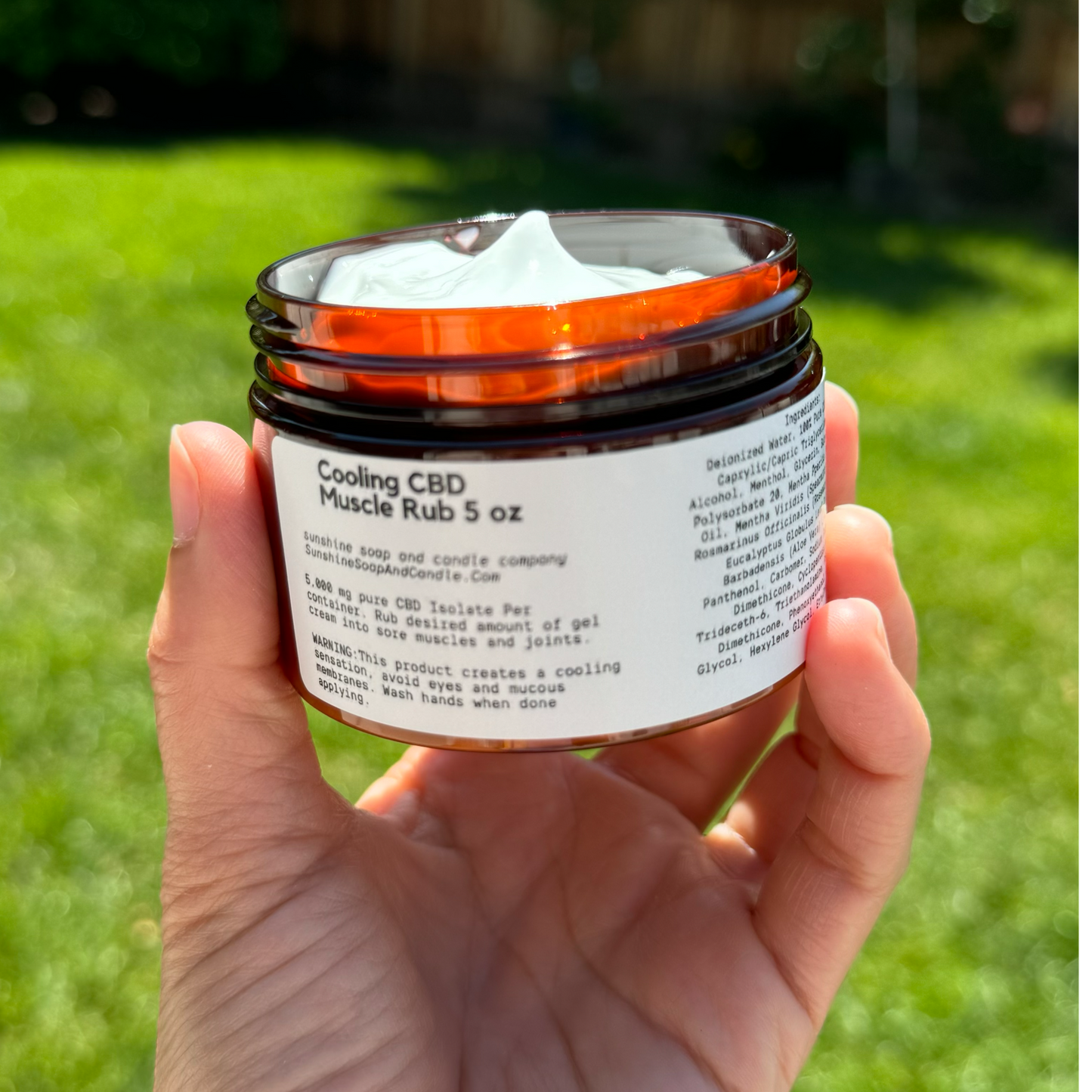 Cooling CBD Muscle Rub (Gel Cream) 5 ounces