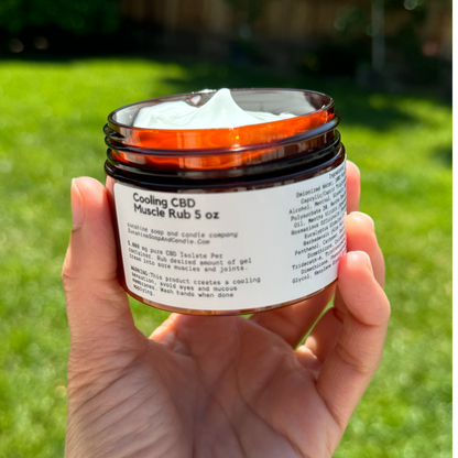 Cooling CBD Muscle Rub (Gel Cream) 5 ounces