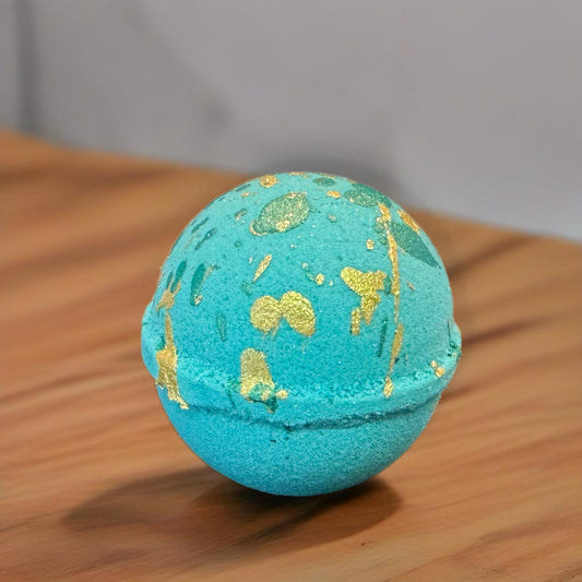 Sea Lilly & Lime CBD Bubbling Bath Bomb 5.5 ounce (approximately 50 mgs CBD each)