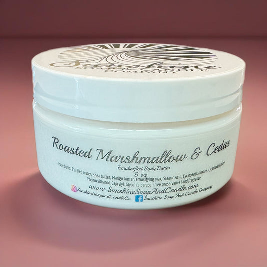 Roasted Marshmallow & Cedar Body Butter 9 oz.